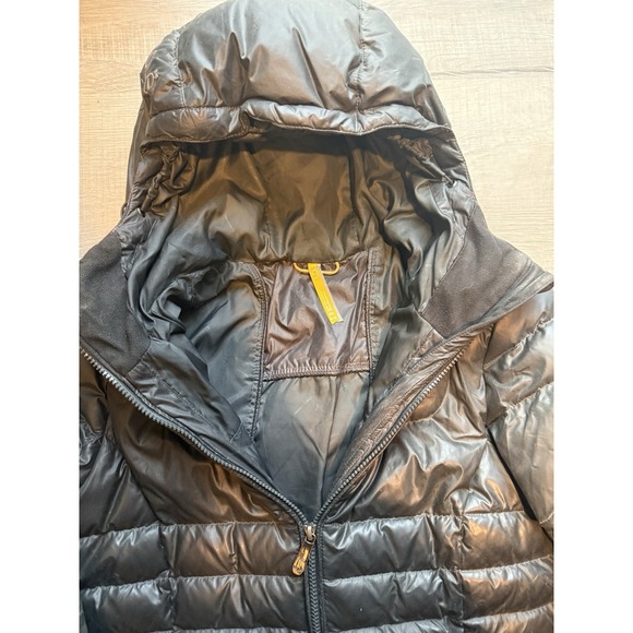 Lole Women's Dark Grey Down Puffer Jacket Hooded Size Medium Full Zip Winter - Picture 6 of 16